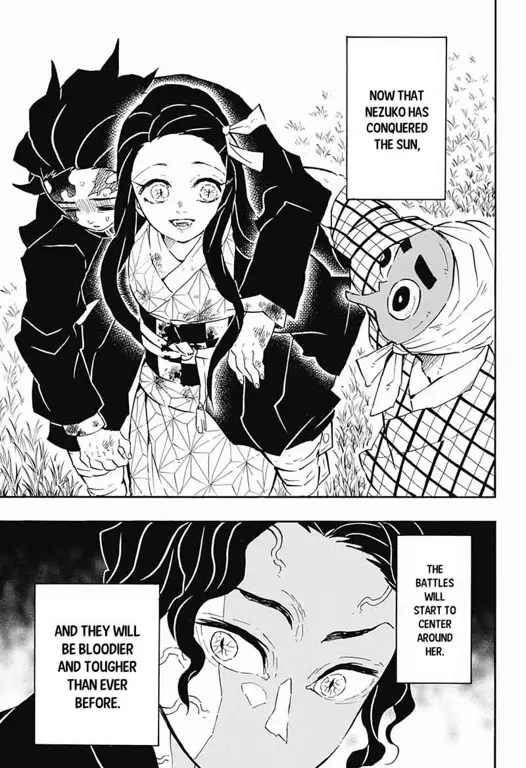 Momen-momen seru di Kimetsu no Yaiba bab 168 Panel-panel manga Kimetsu no Yaiba bab 168 yang menegangkan