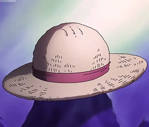 Luffy dan kru Topi Jerami sedang merayakan sesuatu