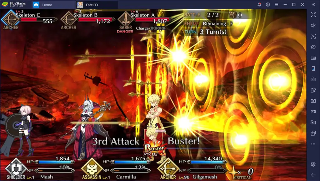 Gambar gameplay Fate Grand Order