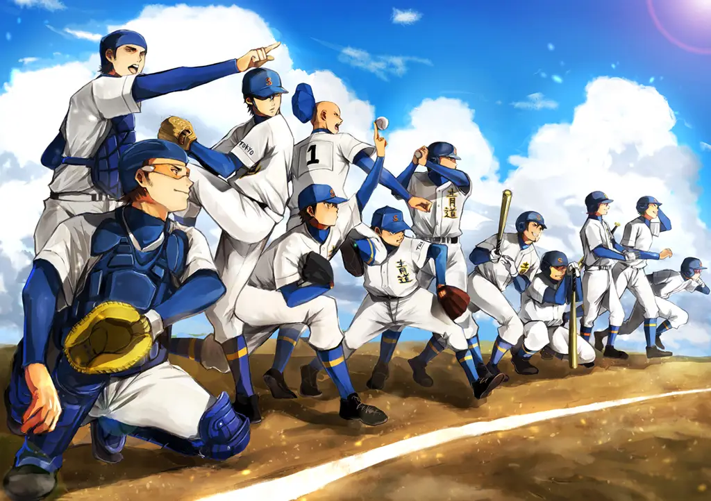 Gambar momen-momen terbaik dalam anime Diamond no Ace