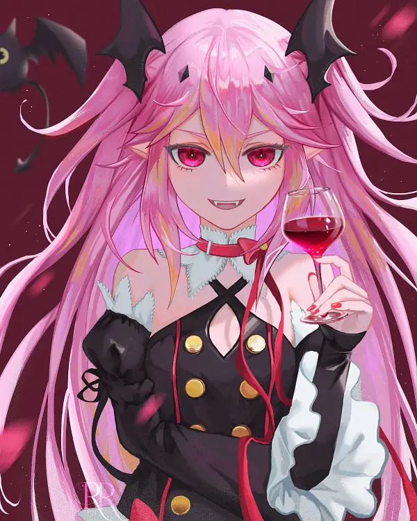 Gambar-gambar momen terbaik Krul Tepes dalam Owari no Seraph