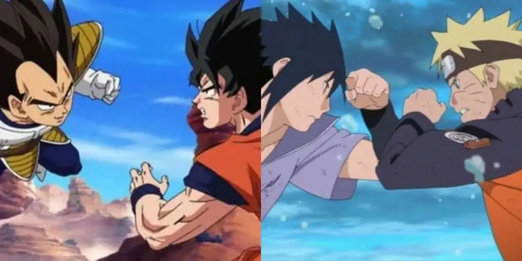 Gambar momen terbaik dari beberapa rivalitas anime