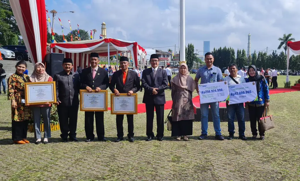 Upacara penganugerahan Grand Anugerah Bandar Lampung