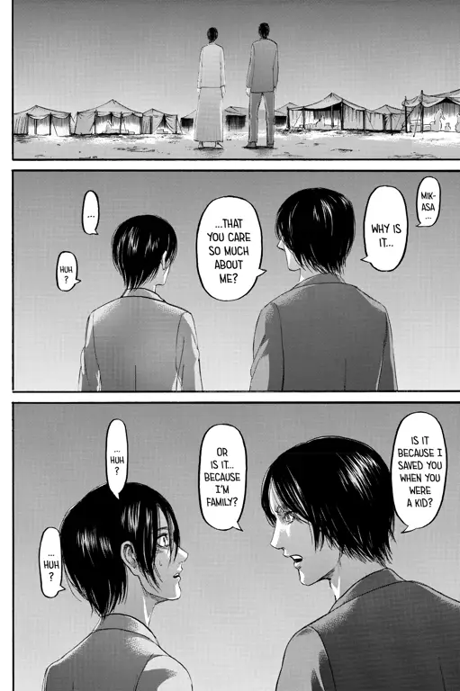 Gambar momen-momen penting di Shingeki no Kyojin chapter 136