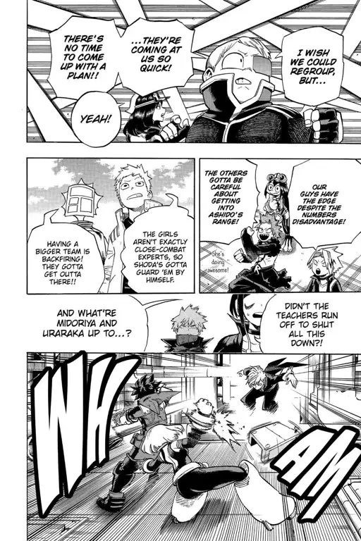 Gambar adegan penting dari My Hero Academia chapter 214