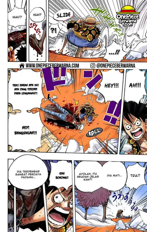 Gambar momen penting di One Piece chapter 780