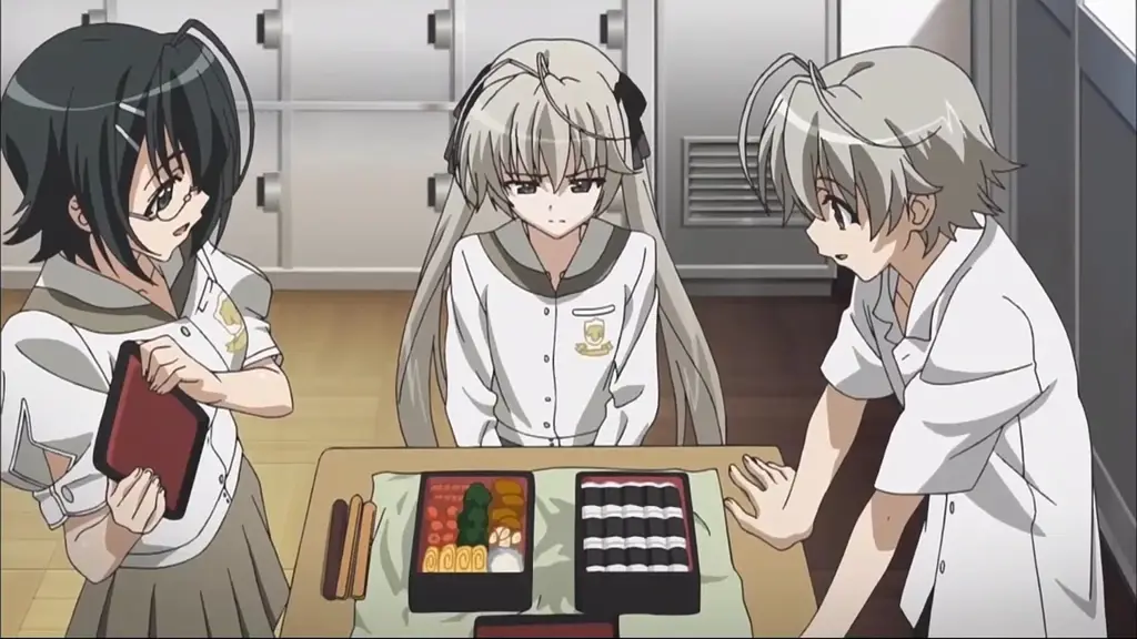 Screenshot adegan penting dari Yosuga no Sora episode 8