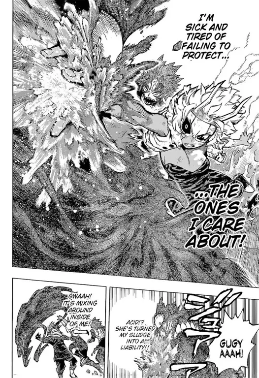 Gambar cuplikan adegan penting di chapter 243 My Hero Academia