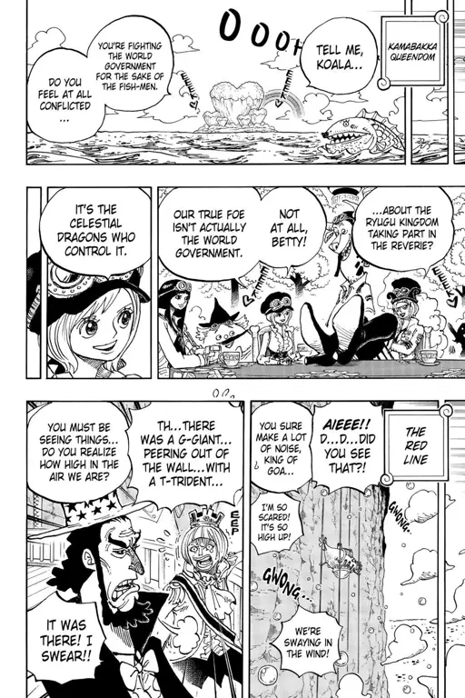 Gambar momen kunci di One Piece chapter 905