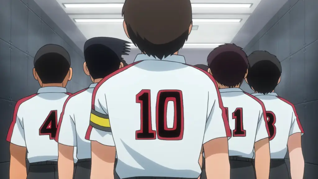 Screenshot adegan menegangkan dari Captain Tsubasa 2018 episode 38