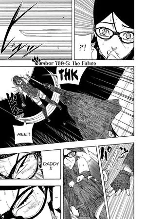 Gambar-gambar momen penting di komik Naruto 705