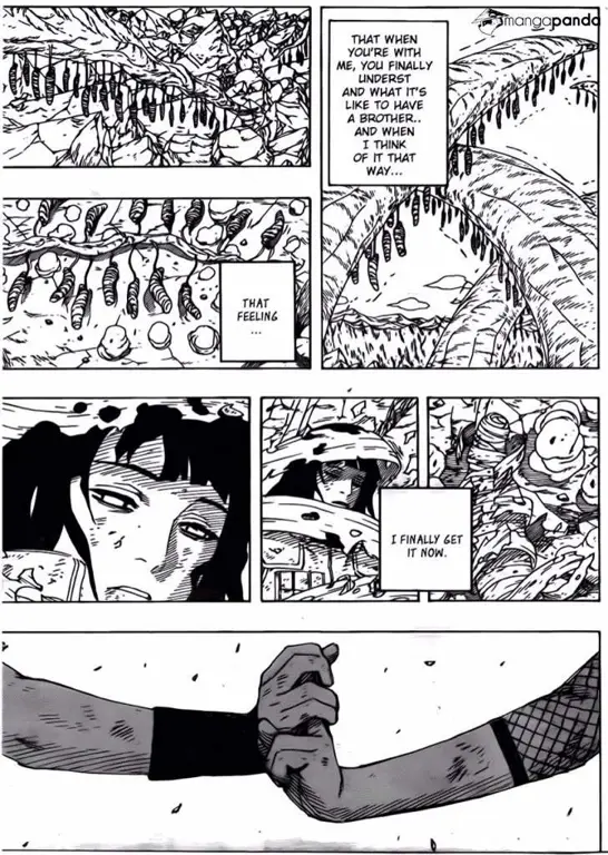 Gambar-gambar momen penting di komik Naruto chapter 699