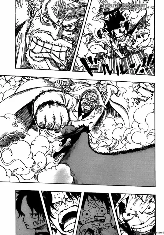 Gambar momen penting di One Piece Chapter 570