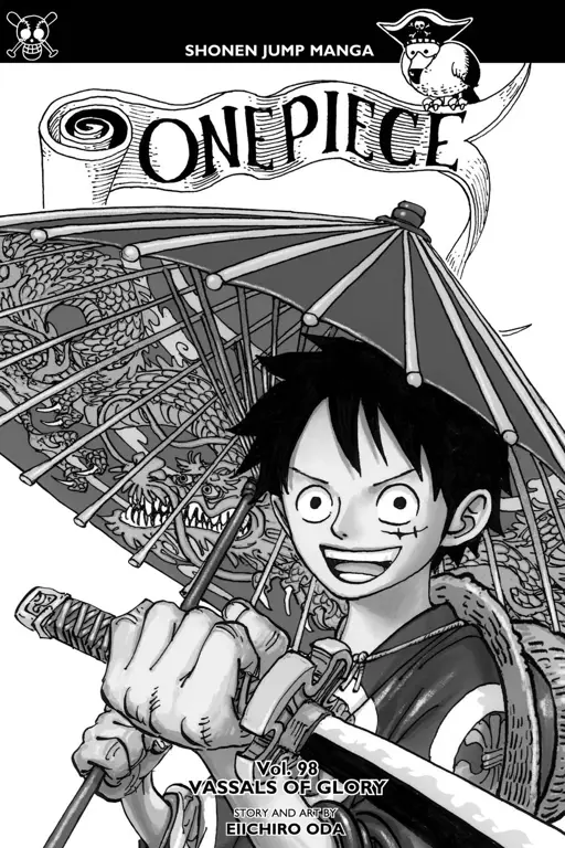 Gambar dari halaman manga One Piece Chapter 895 yang menampilkan momen penting dalam cerita.