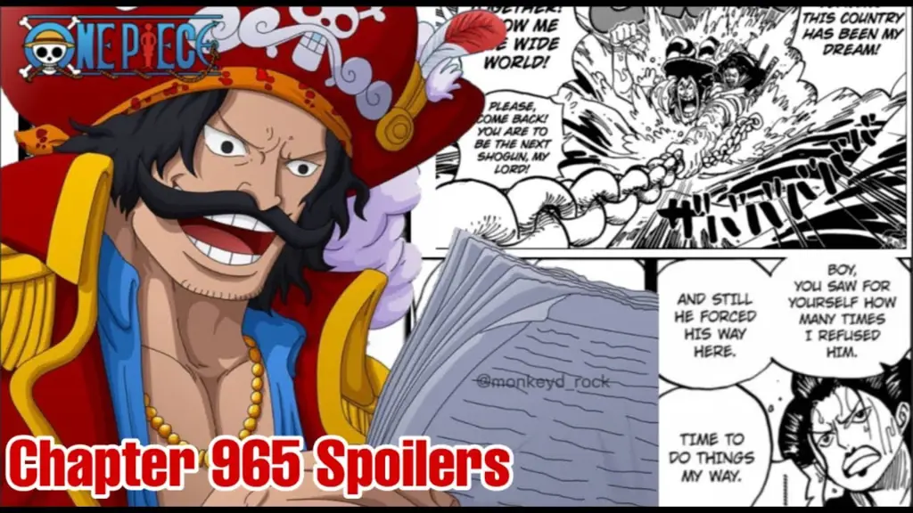 Gambar momen penting di One Piece chapter 965