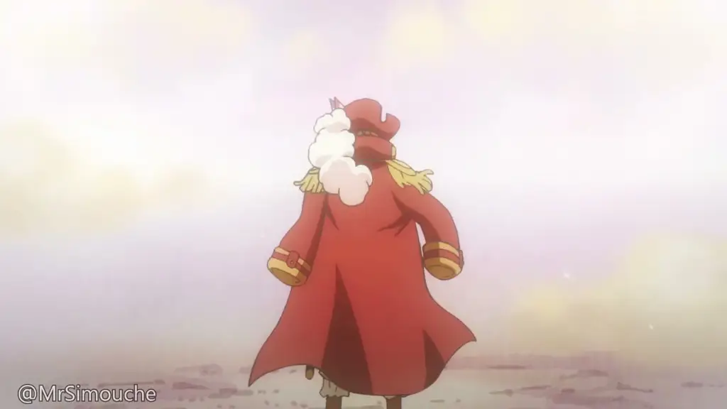 Gambar screenshot dari One Piece episode 968 yang menampilkan momen penting dalam cerita