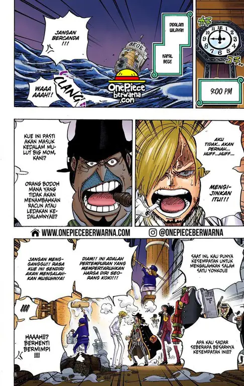 Karakter One Piece di Chapter 889