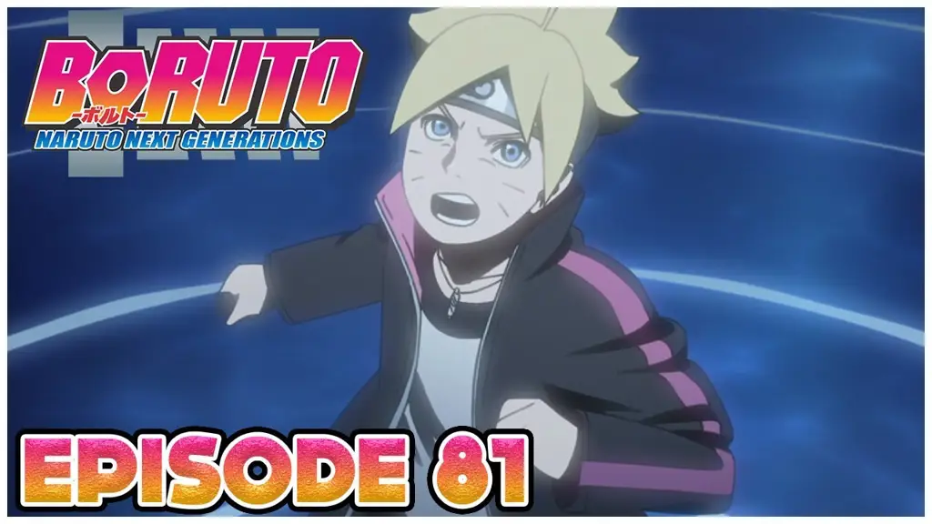 Screenshot adegan kunci dari Boruto episode 81