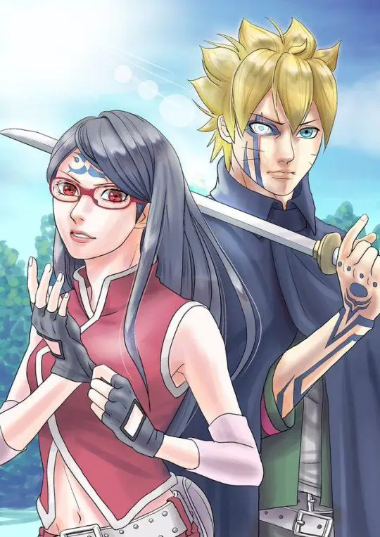 Persahabatan Boruto dan Sarada