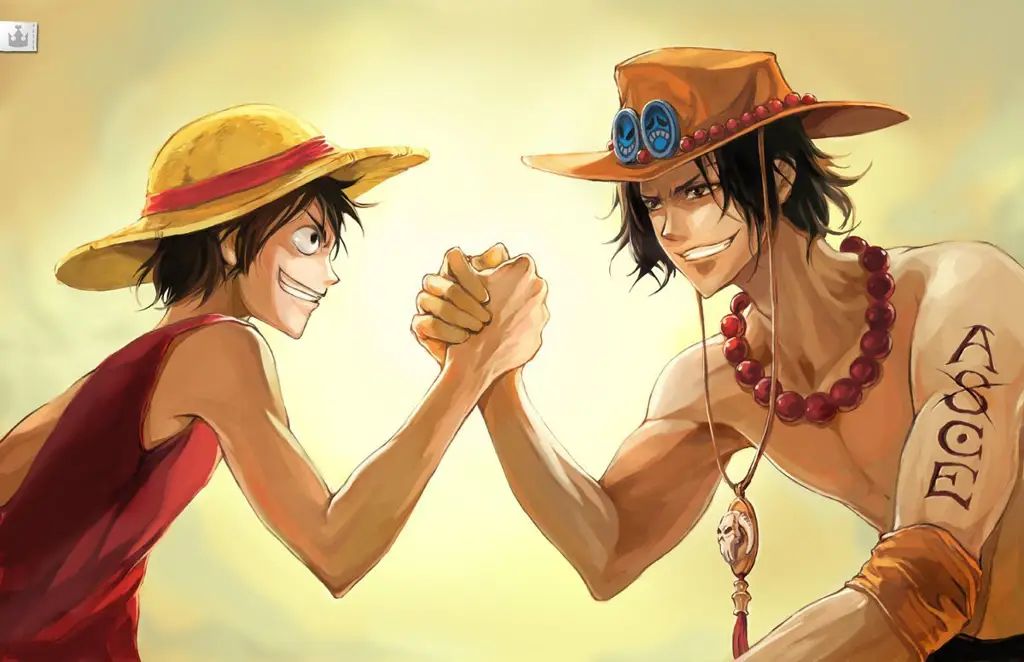 Luffy dan Ace bertemu untuk pertama kalinya