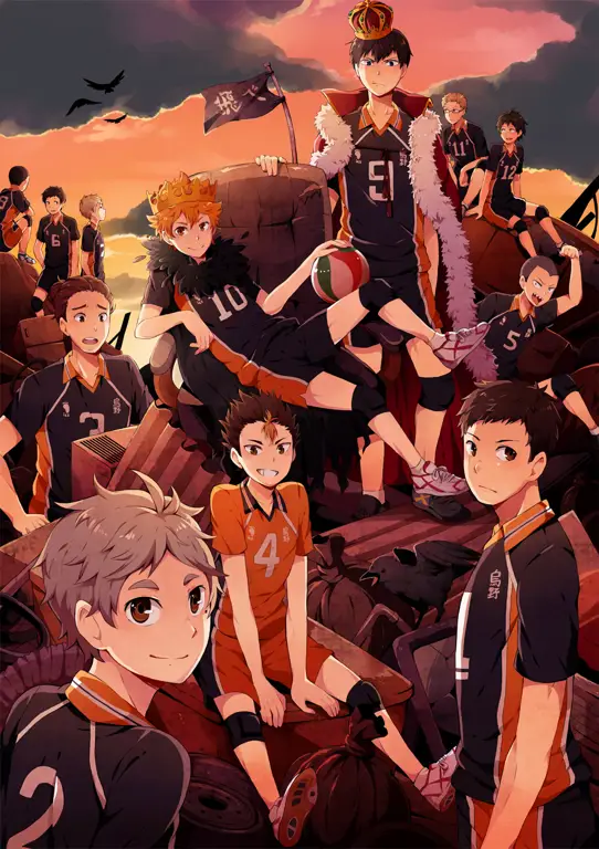 Adegan Anime Haikyuu!! yang menegangkan