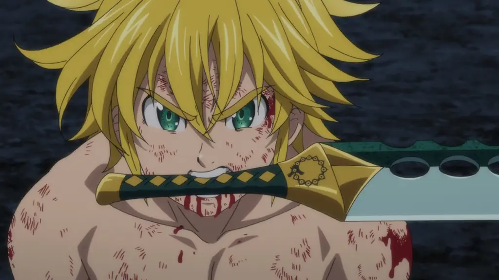 Adegan anime Nanatsu no Taizai yang menegangkan