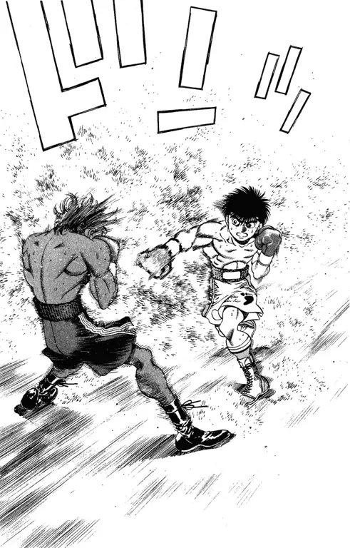 Adegan tinju menegangkan dari Hajime no Ippo