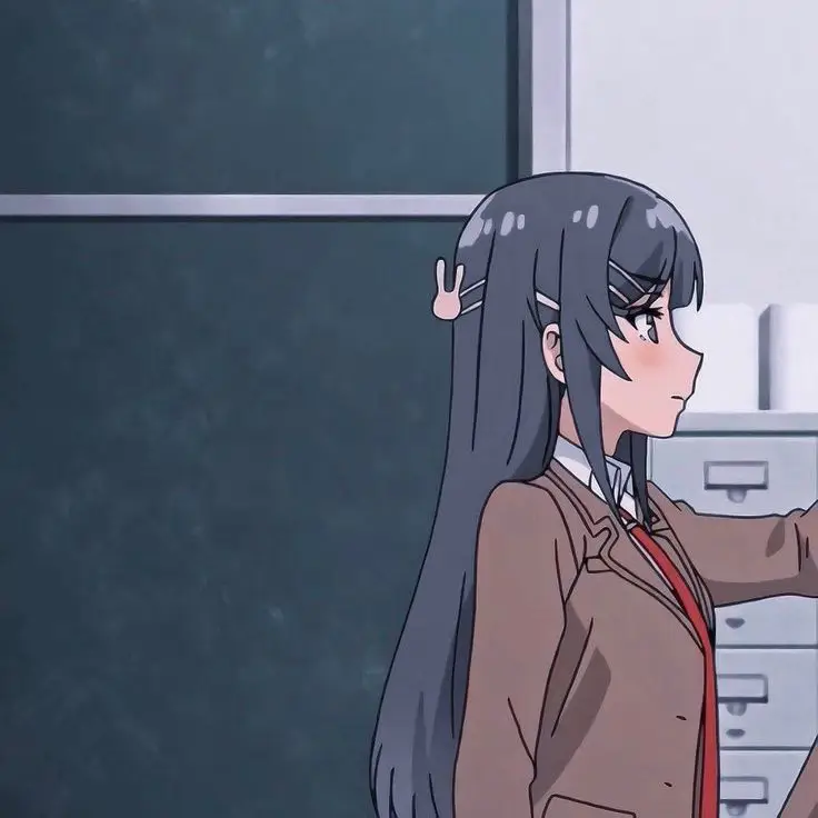 Gambar Sakuta dan Mai dari anime Seishun Buta Yarou