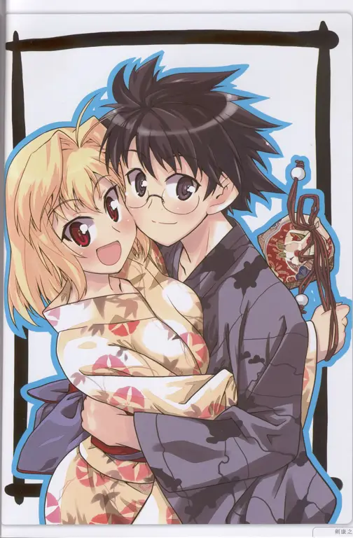 Gambar Shiki Tohno dan Arcueid Brunestud bersama