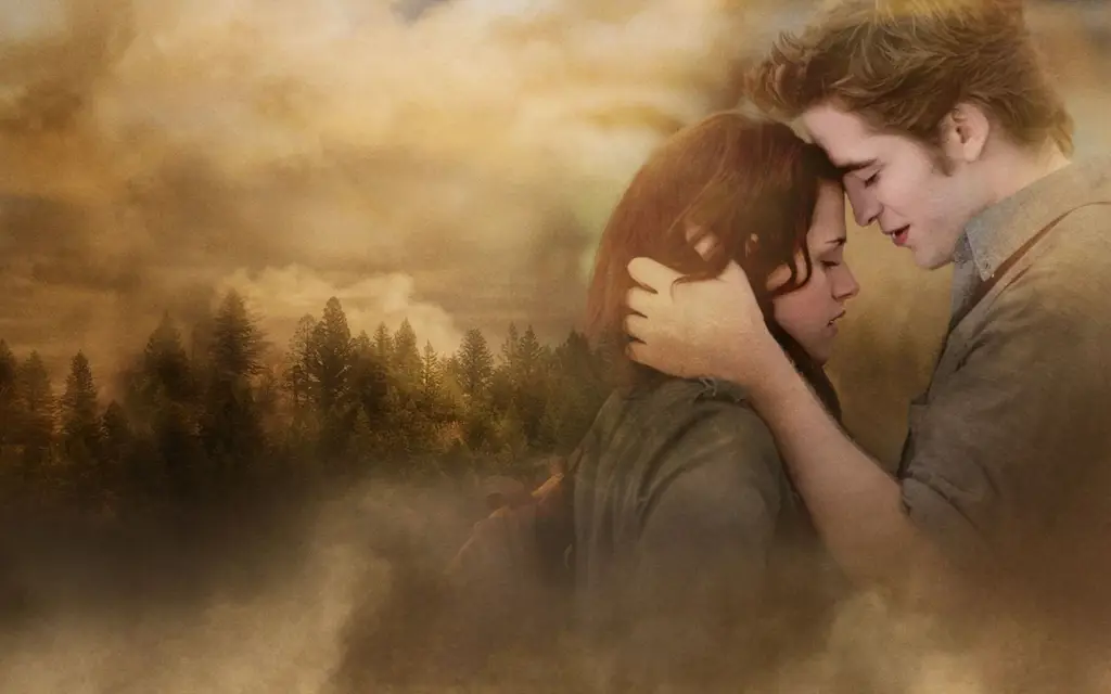 Bella dan Edward dalam film Twilight