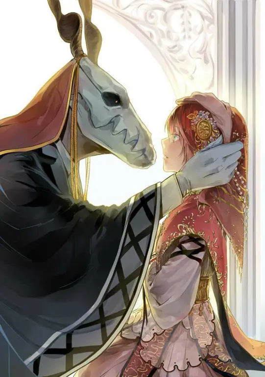 Chise dan Elias dalam Mahoutsukai no Yome