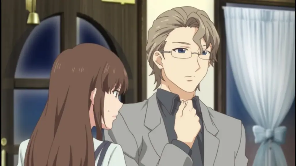 Momen romantis dalam anime Domestic na Kanojo Adegan anime Domestic na Kanojo