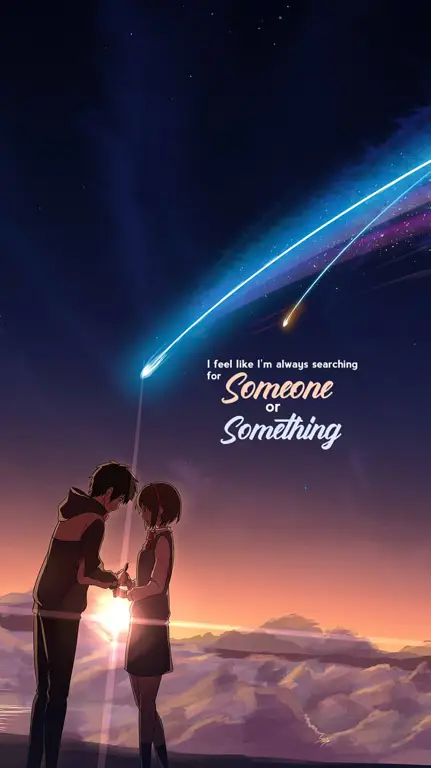 Adegan romantis dari anime Your Name