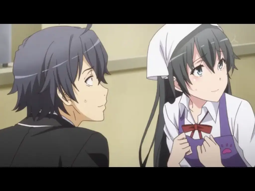 Adegan romantis dan komedi dalam anime