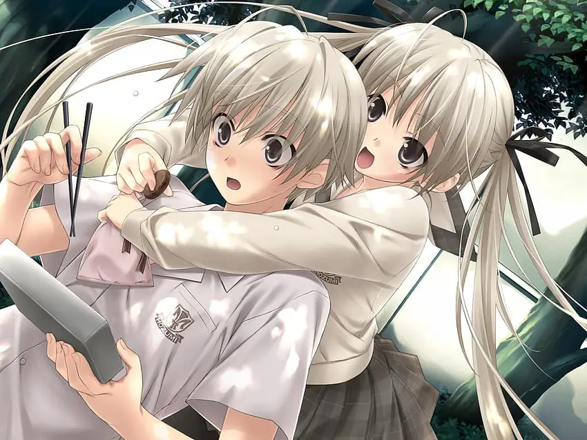 Adegan romantis dalam anime Yosuga no Sora