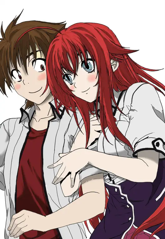 Issei dan Rias dalam Highschool DxD