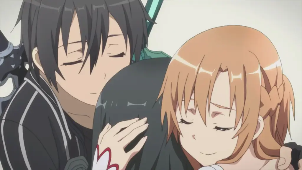 Kirito dan Asuna dalam Sword Art Online Extra Edition