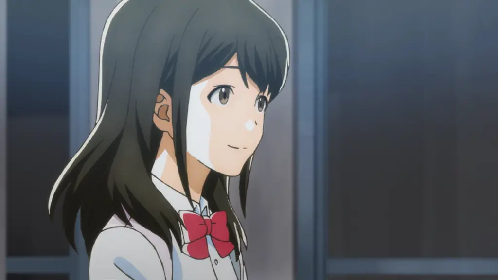 Gambar cuplikan anime Tsuki ga Kirei yang menampilkan Kotona dan Yuuma