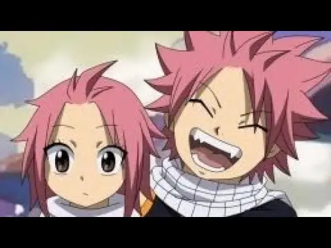 Gambar Lucy Heartfilia dan Natsu Dragneel dalam Fairy Tail 100 Year Quest chapter 165