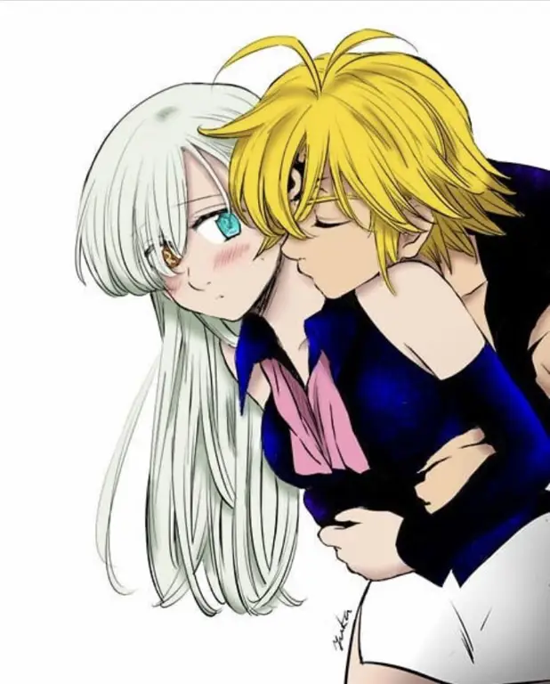 Gambar Meliodas dan Elizabeth