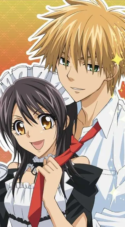 Gambar Misaki Ayuzawa dan Usui Takumi dari Anime Kaichou Maid Sama