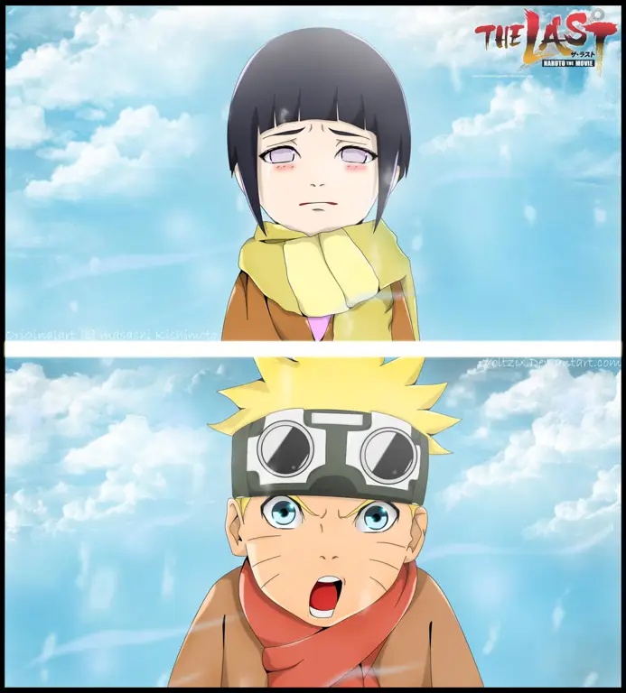 Naruto dan Hinata dalam film Naruto The Last