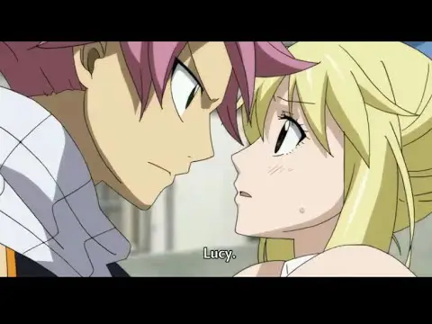 Gambar momen romantis Natsu dan Lucy