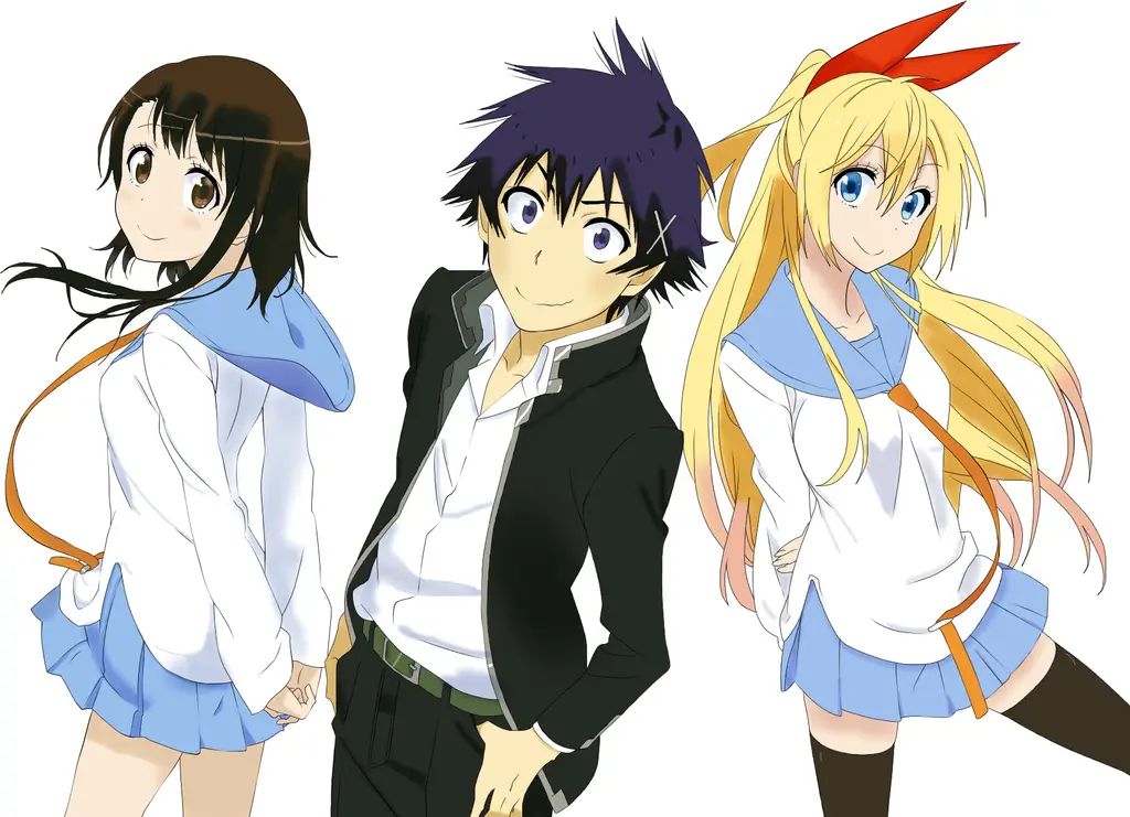 Adegan-adegan romantis dalam anime Nisekoi