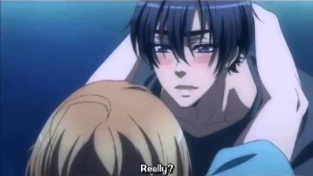 Adegan romantis dari anime Love Stage!!