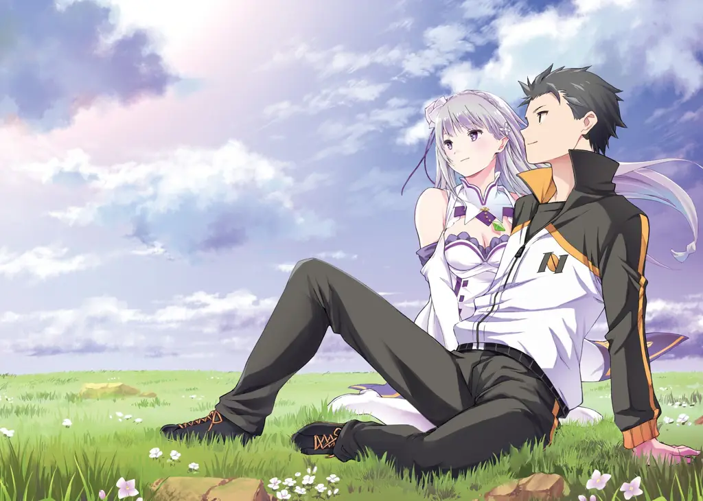 Subaru dan Emilia dalam Re:Zero Season 2