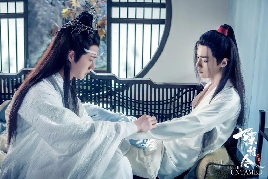 Gambar Wei Wuxian dan Lan Wangji dari drama The Untamed