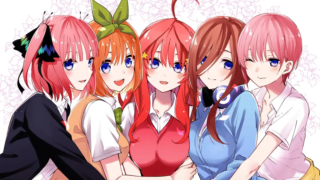 Gambar adegan romantis dari Gotoubun no Hanayome Season 2