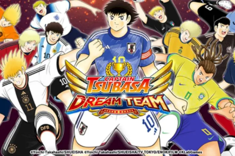 Gambar selebrasi gol Captain Tsubasa