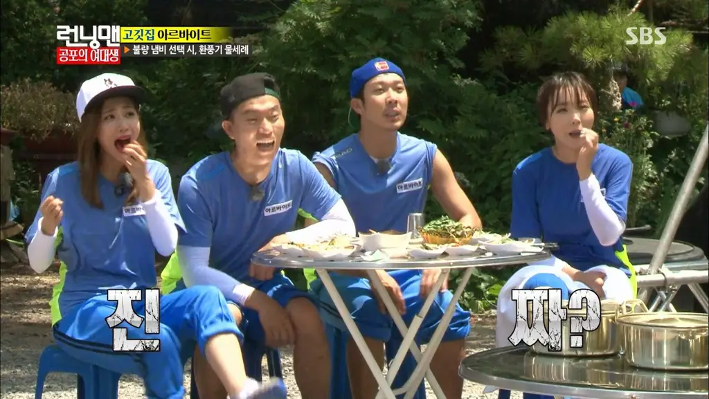 Para pemain Running Man dalam sebuah episode